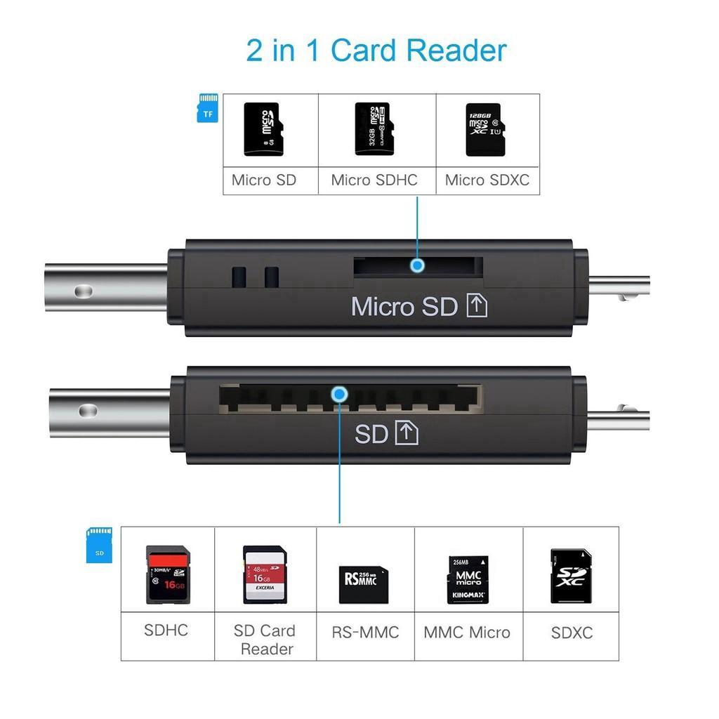 Đầu đọc thẻ nhớ TECSIRE cổng micro SD đa năng