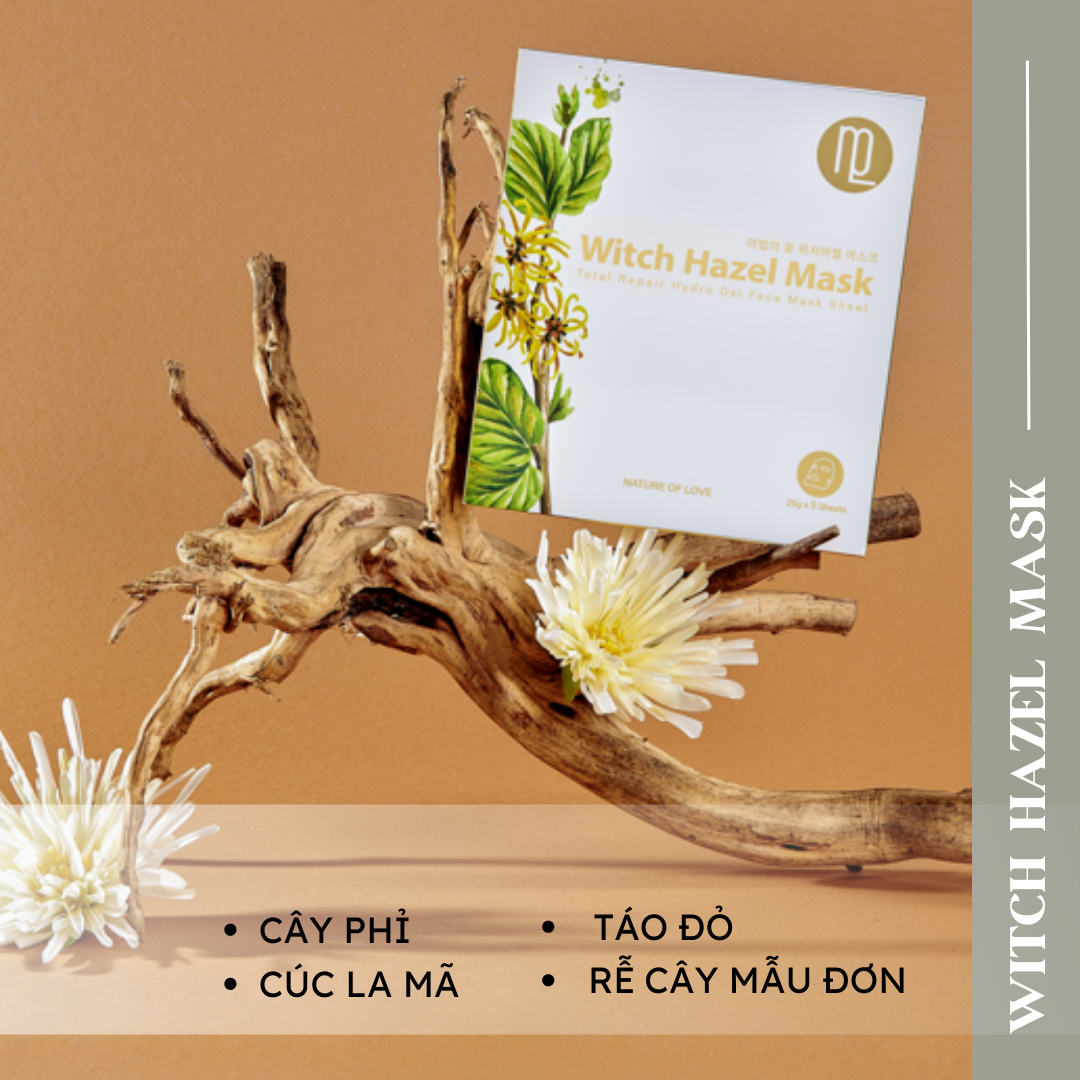 MẶT NẠ PHỤC SINH CHO DA MỤN SẸO, KÍCH ỨNG & THƯƠNG TỔN - WITCH HAZEL MASK 