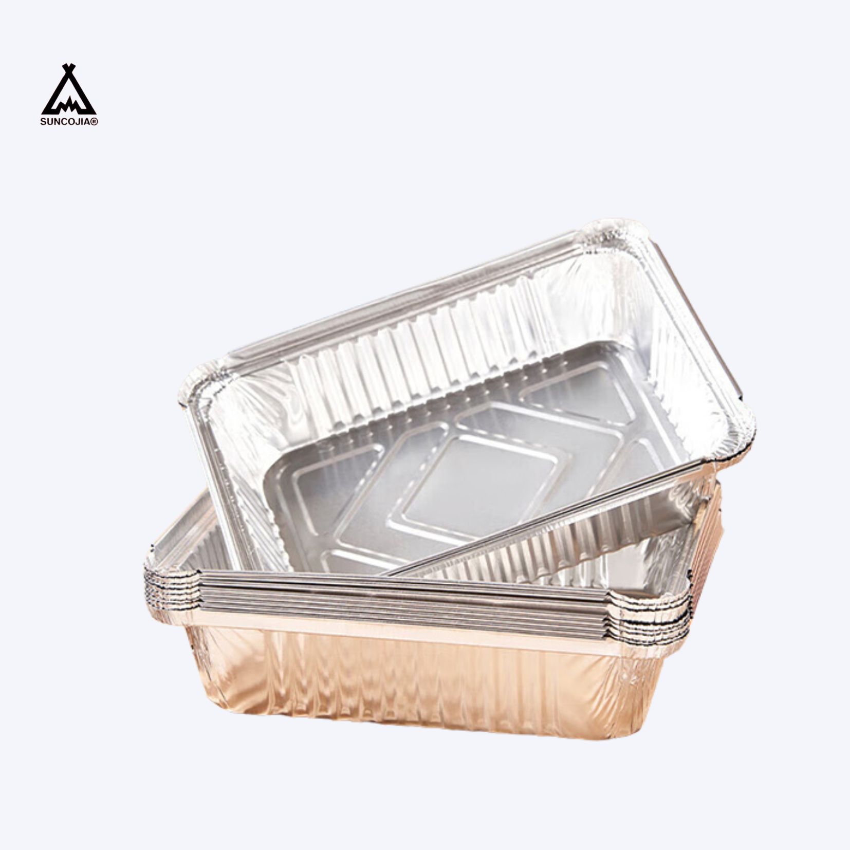 Hộp giấy bạc, khay nhôm, đĩa nhôm, đĩa giấy bạc Suncojia dùng để nướng thịt, nướng bánh dã ngoại