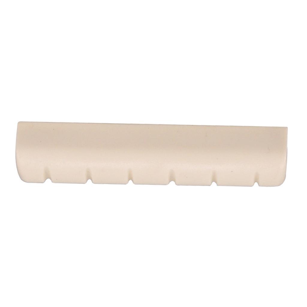 2 Pcs Guitar Slotted Nut For Classcial 6 String Guitar Parts Beige Color
