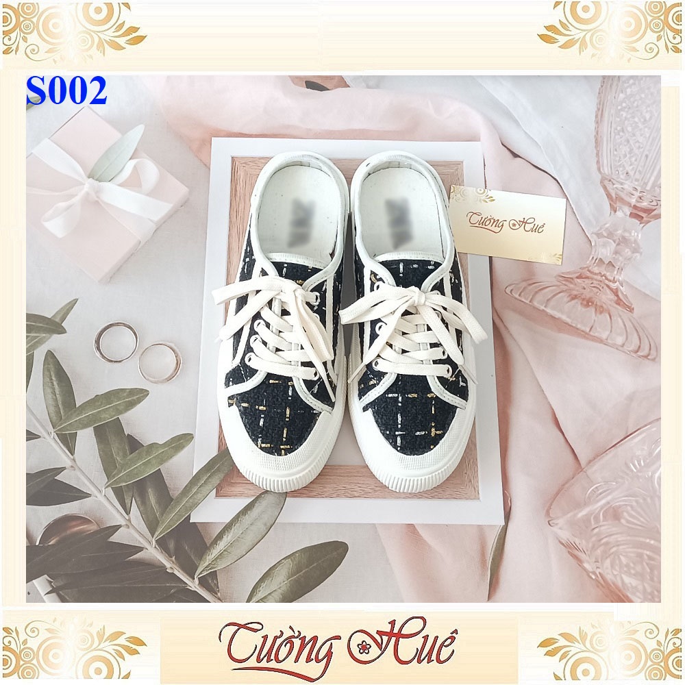 Giày Sục Bít Mũi Buộc Dây Nữ Tính - Hàng Quảng Châu - S002