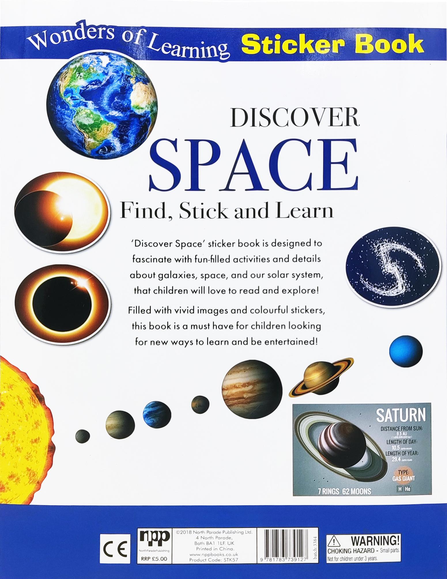 Wonders Of Learning - Sticker Book - Discover Space