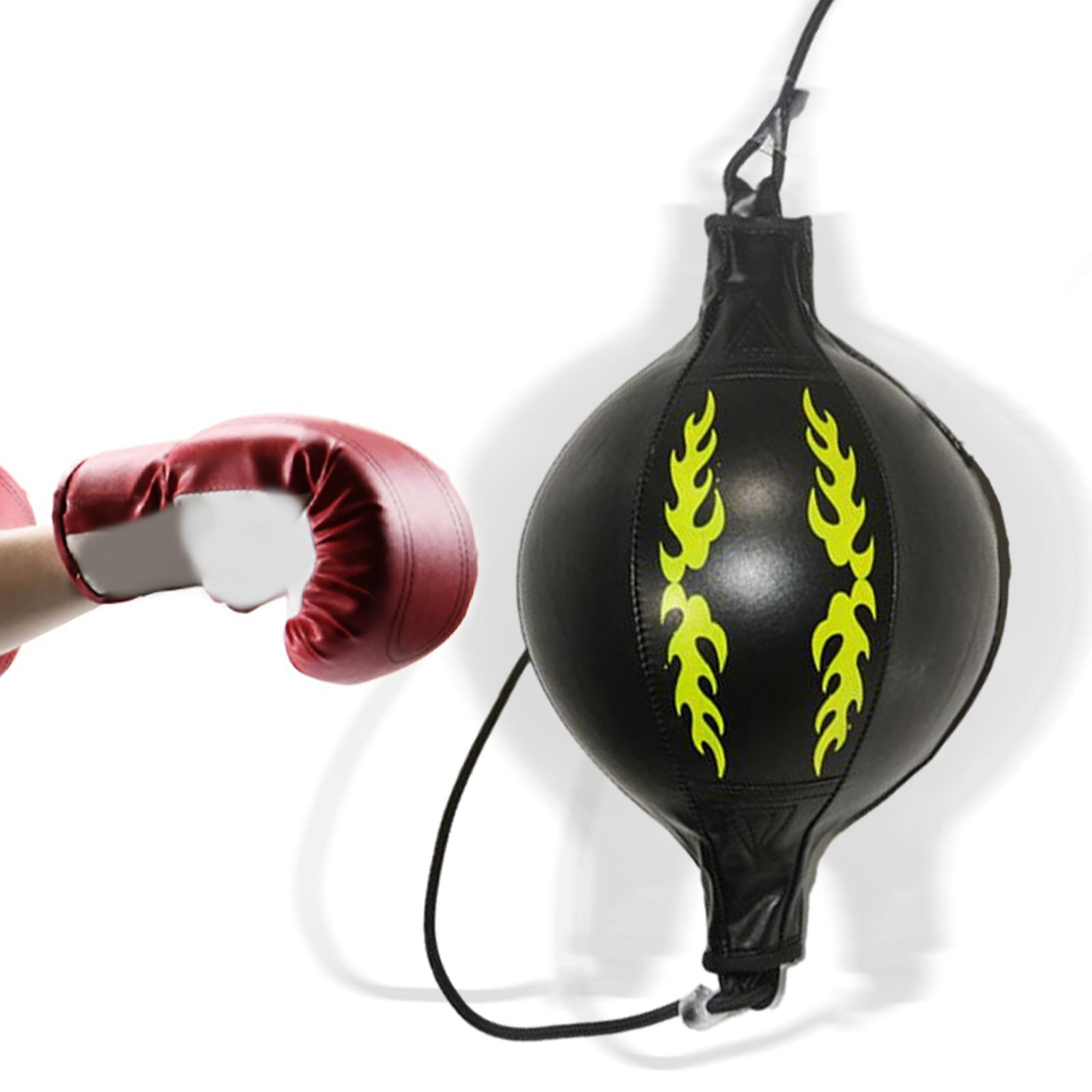 Boxing Speed Bag Double End Punching Bag Kit Kids Black