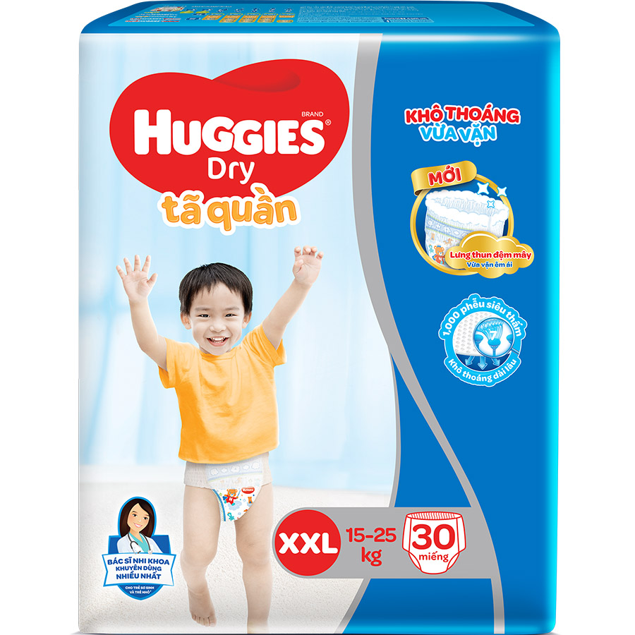 Tã Quần Huggies Dry XXL30 30 MIẾNG