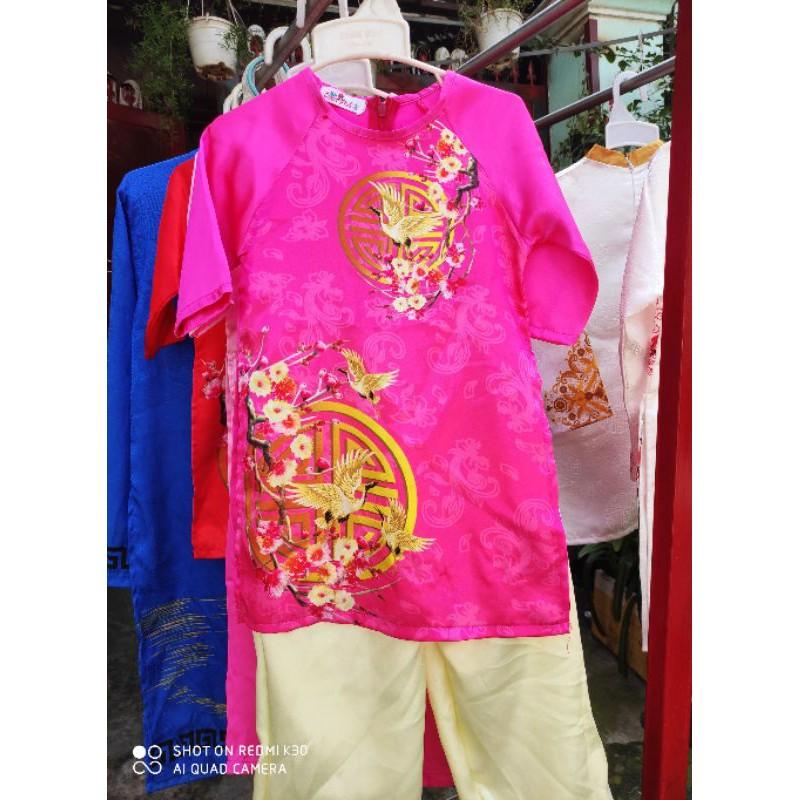 Áo dài bé gái mẫu mới