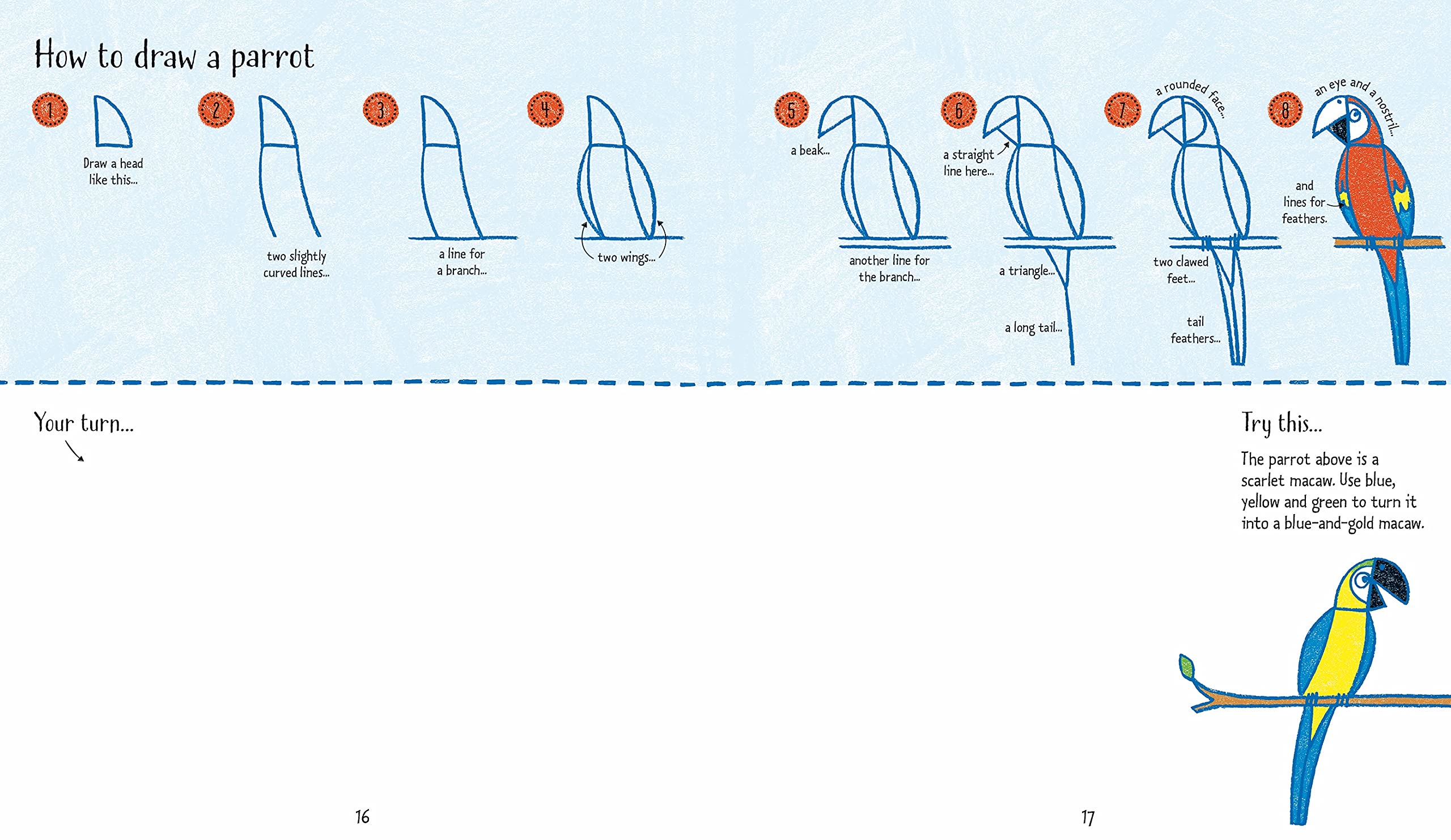 Sách tô vẽ tiếng Anh: Step-by-Step Drawing Zoo Animals