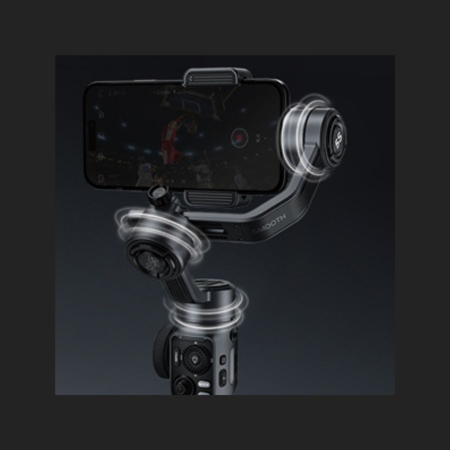 Gimbal Zhiyun Smooth 5S / Smooth 5S combo - Tay cầm chống rung 3 trục cho điện thoại phiên bản nâng cấp có joystick Zoom và Focus độc quyền - Hàng nhập khẩu