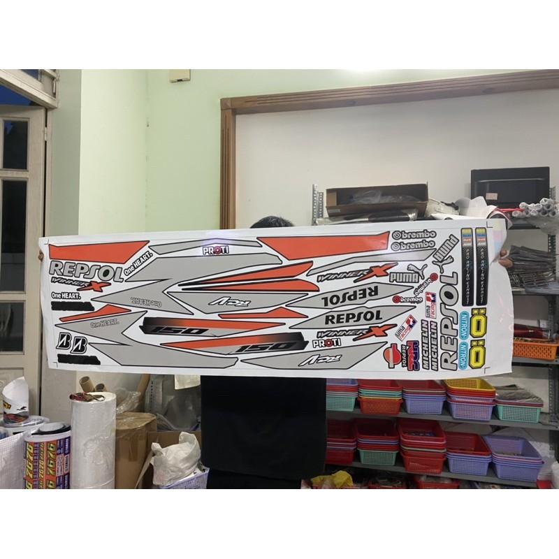 Tem rời dành cho xe WINNER X ĐEN