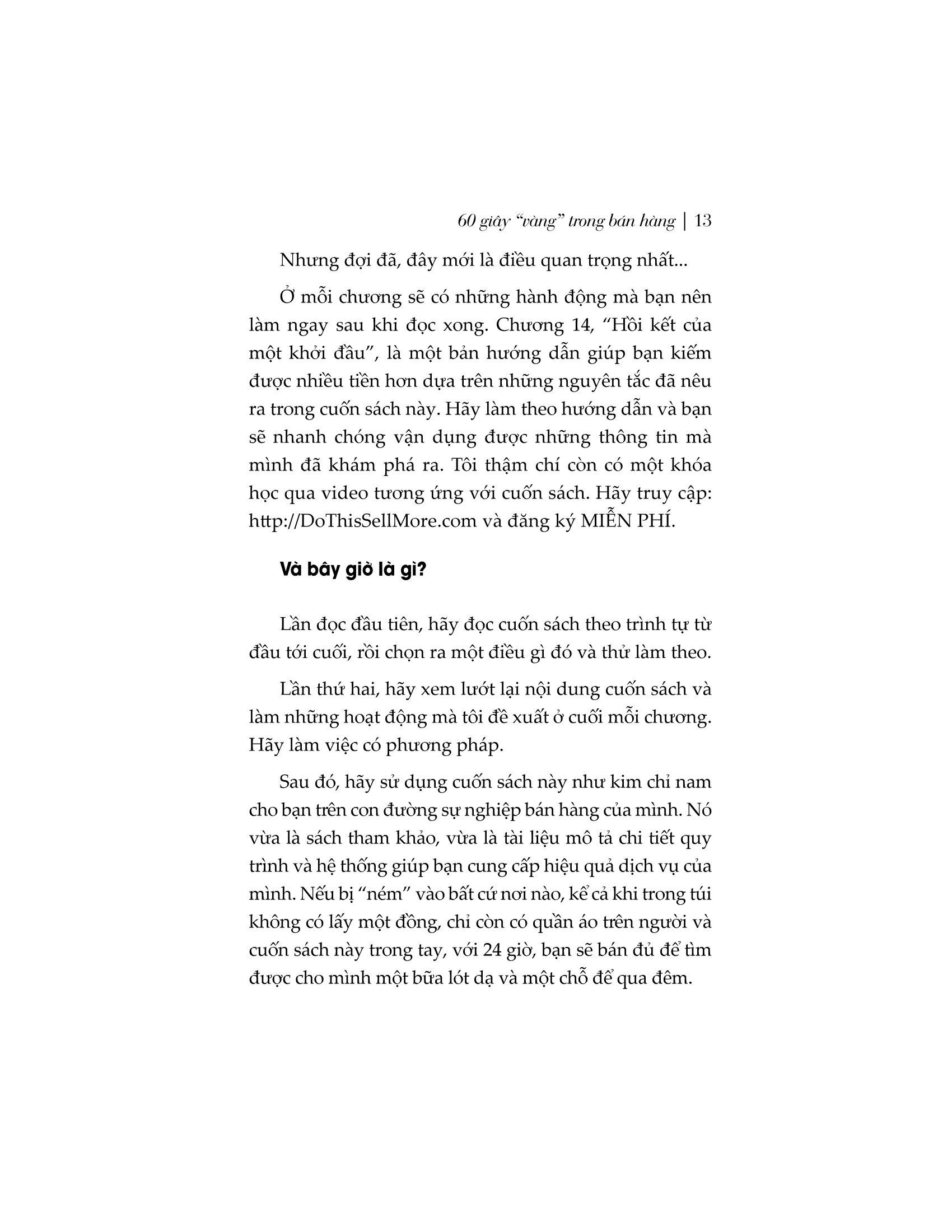60 Giây Vàng Trong Bán Hàng