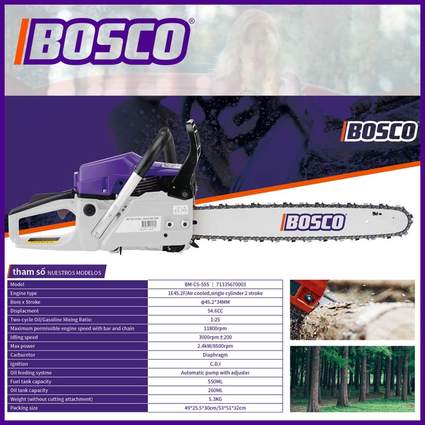 MÁY CƯA XÍCH IBOSCO BM-CS-55S