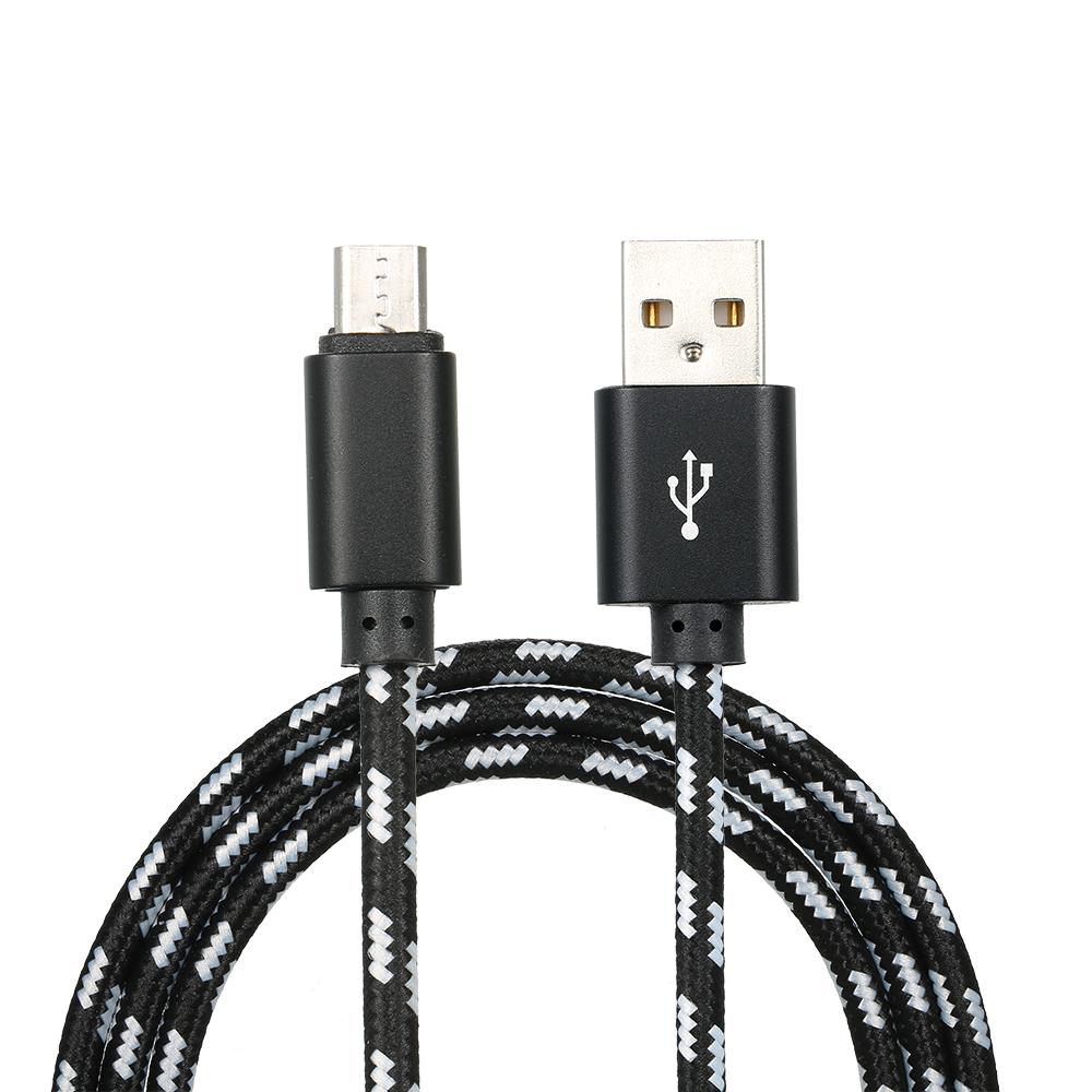 Micro USB Charging Cable Charging Data Cable Micro USB Phone Cable Data Sync Nylon Braided Replacement for Samsung