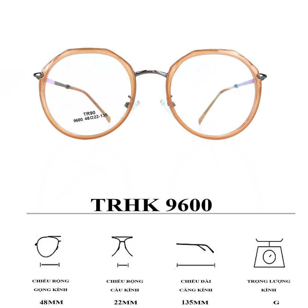 GỌNG KÍNH 9600 TR90 PHỐI CÀNG HỢP KIM CAO CẤP BỀN ĐẸP THỜI TRANG – OURESS