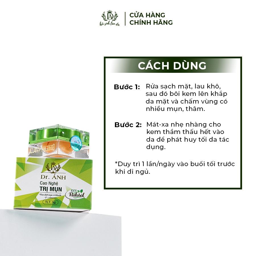 Combo 3 hộp Cao nghệ giảm mụn Dr. ánh Hồi sinh làn da