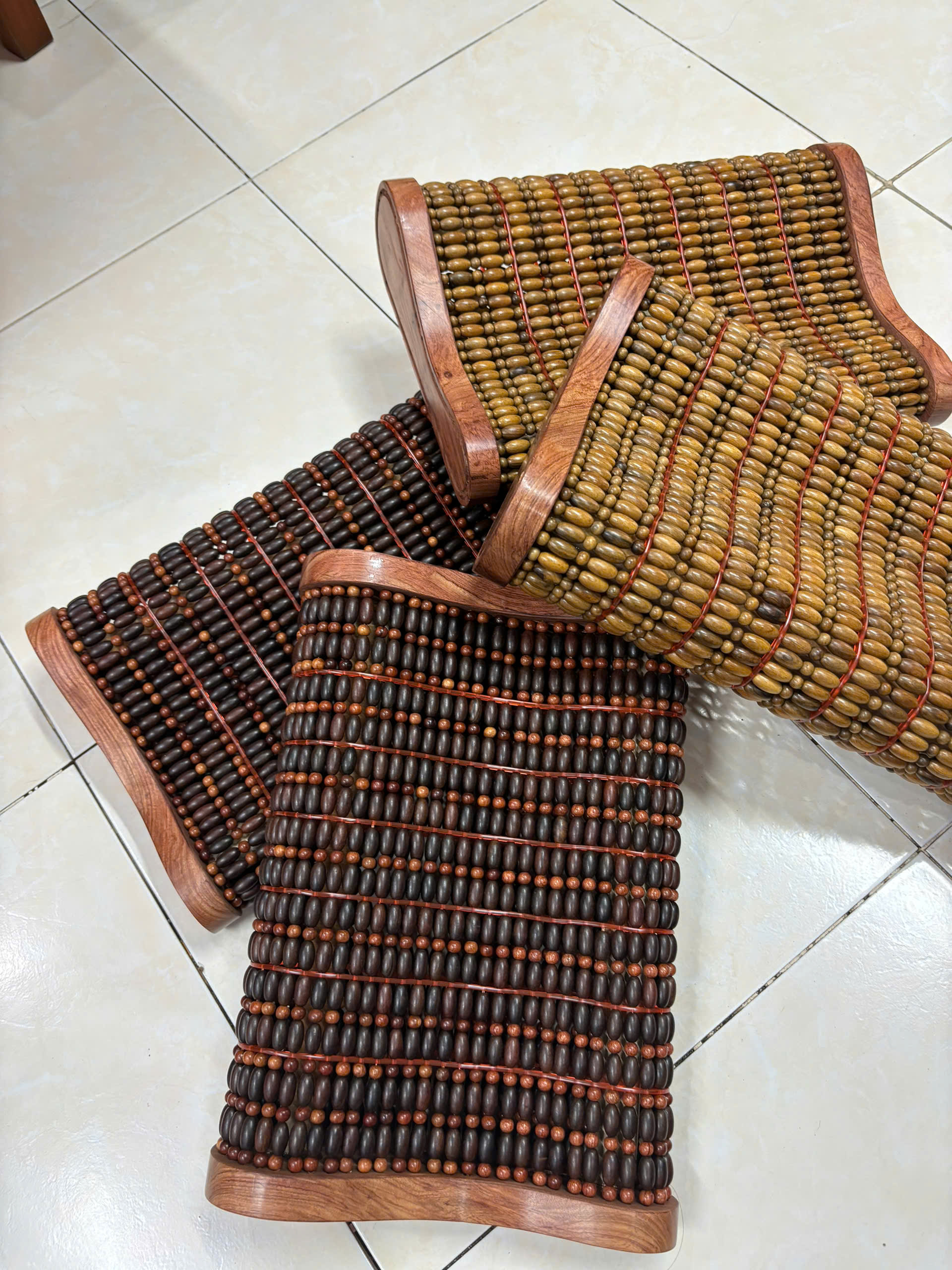 Gối Hạt Gỗ Bách Xanh Cao Cấp ,  Gối Công Thái Học - Kích Thước 43cmx24cmx8/4cm ( video , hình thật )