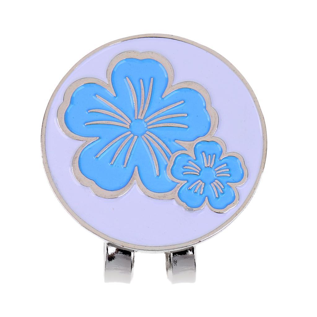 2-3 of pack Golf Hat Clip with Detachable Golf Ball Marker Clip Blue