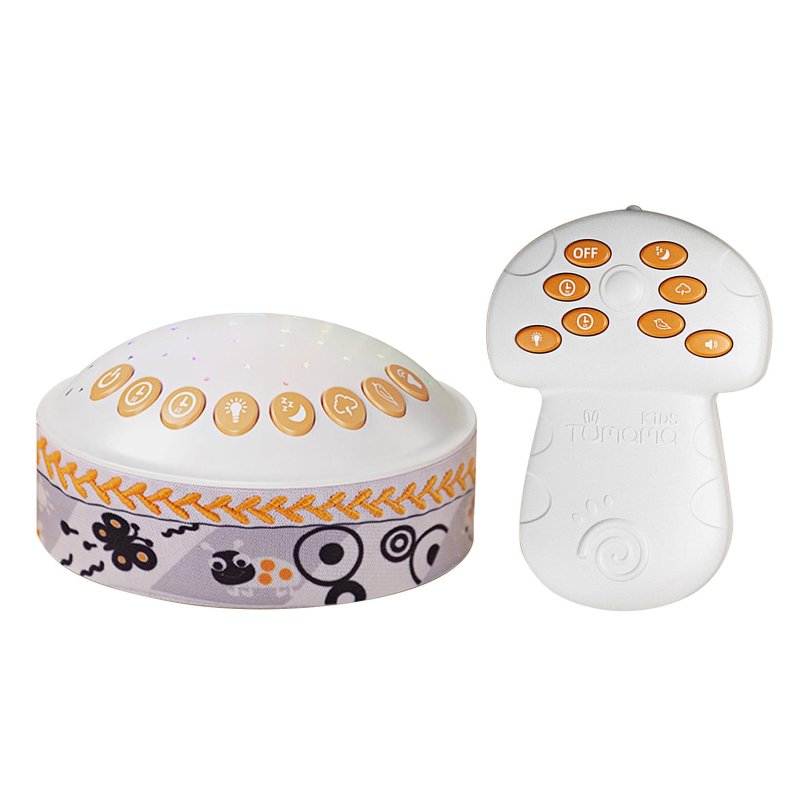 Baby Sleep Machine Home Use Lovely Sleep Therapy Relaxing Sound Machine Bedside Music Projector Night Light