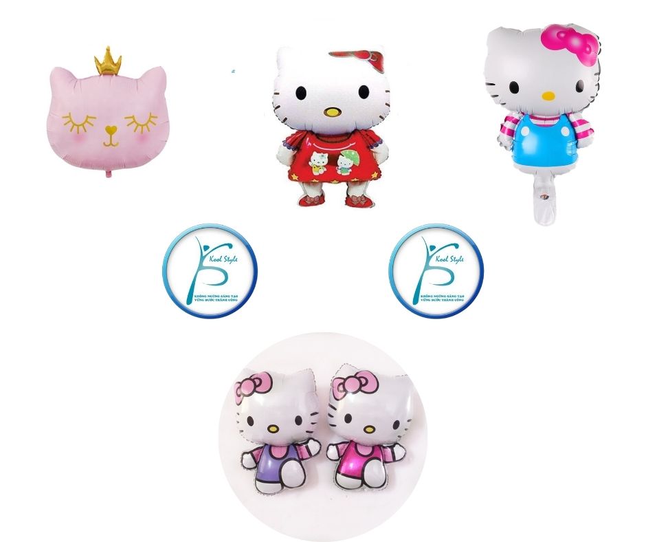 Bóng kiếng hình Hello Kitty trang trí sinh nhật - Kool Style