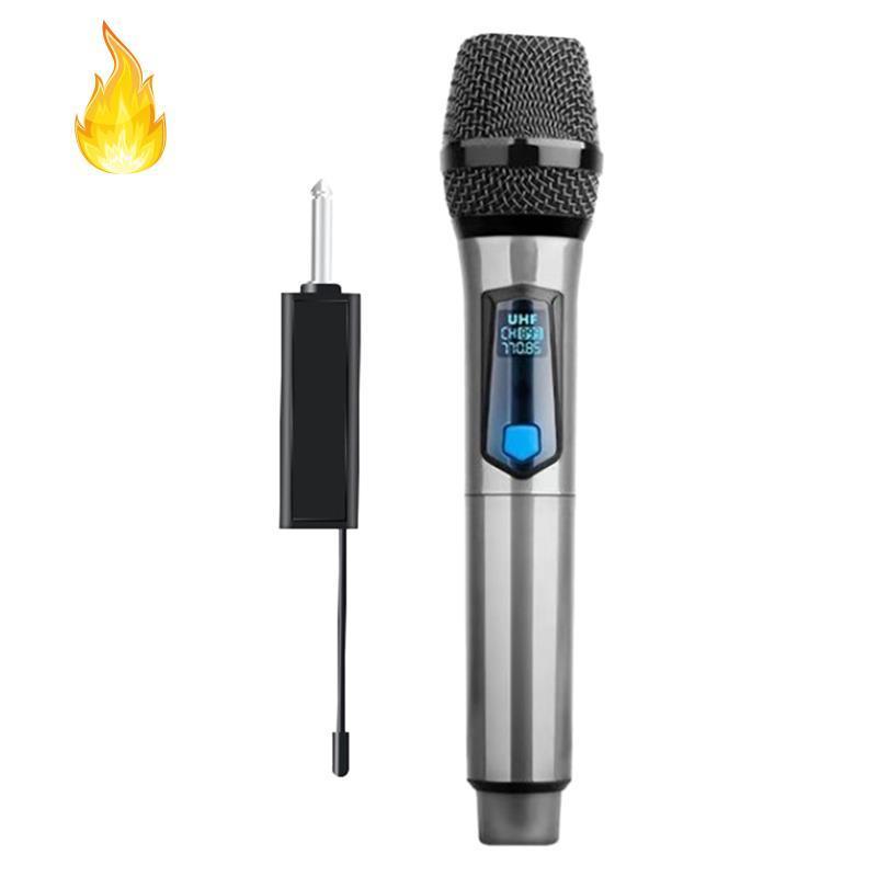 Micro không dây có thể sạc lại với giắc cắm 6.35mm cho hát karaoke