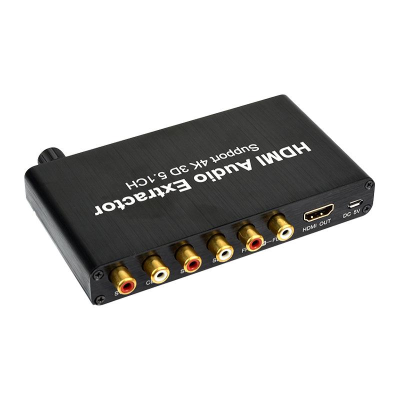 4K 5.1CH HDMI actactitor Decode Decode hợp tác với RCA AC3/DST đến 5.1 Bộ chuyển đổi tương tự bộ khuếch đại cho PS4 DVD Player HDTV