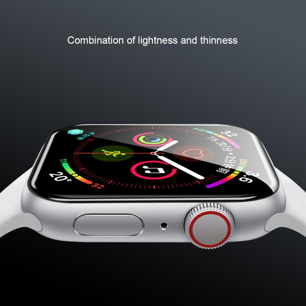 Miếng dán cường lực 3D Nillin AW+ Cho Apple Watch 42mm (Chống va đập, Độ nét Full HD, chống vân tay) - Hàng chính hãng