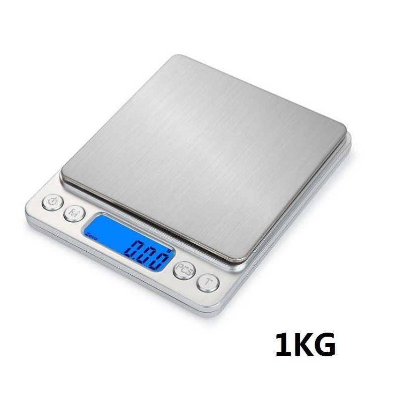 Cân Điện Tử Mini Cân Tiểu Ly Nhà Bếp Cao Cấp 0.g - 3kg - Nhỏ Gọn, Siêu Chính Xác, Thép Không Gỉ, Màn LCD