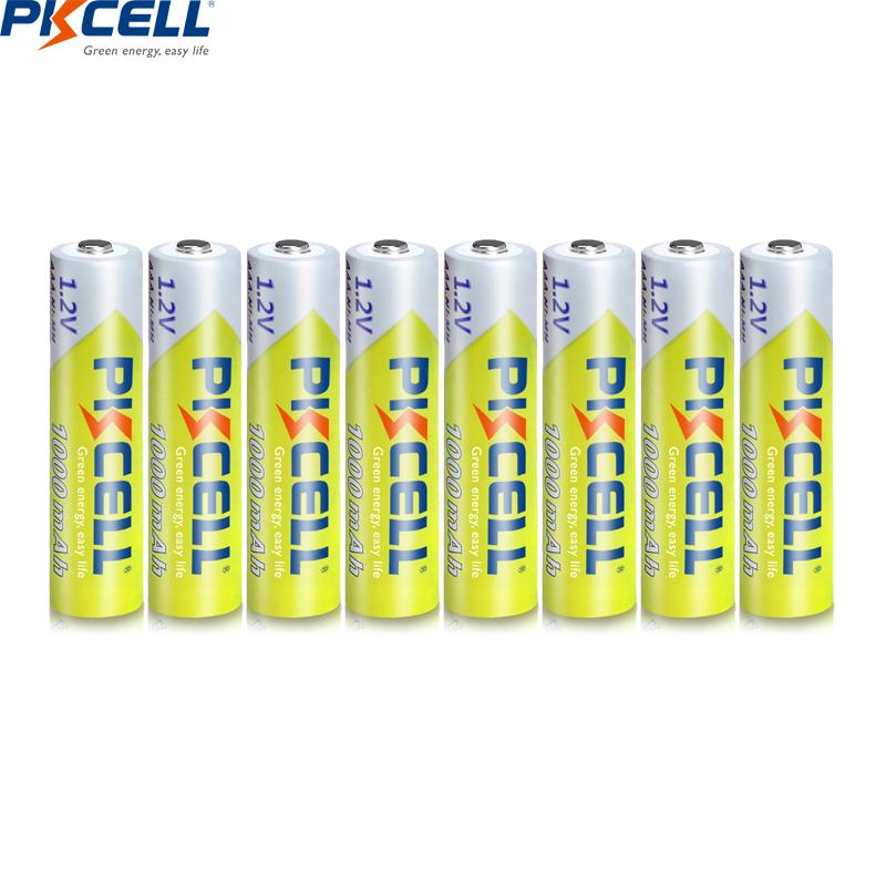 8Pc PKCELL Pin AAA 1.2V Ni-MH Pin Sạc AAA 1000MAH 3A Đèn Pin AAA Đồ Chơi Pin Và 2PC AAA/Pin AA
