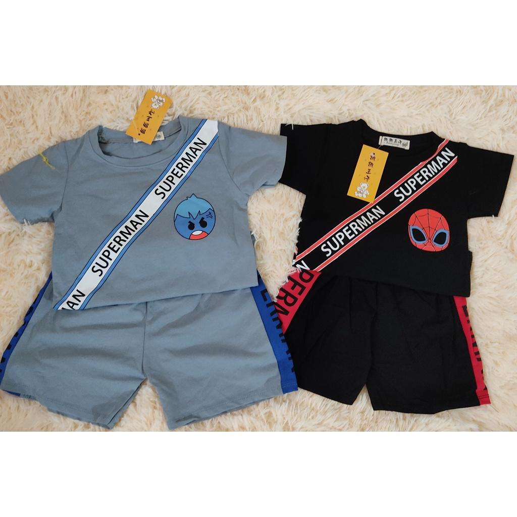 Bộ superman cho bé trai chất liệu cotton
