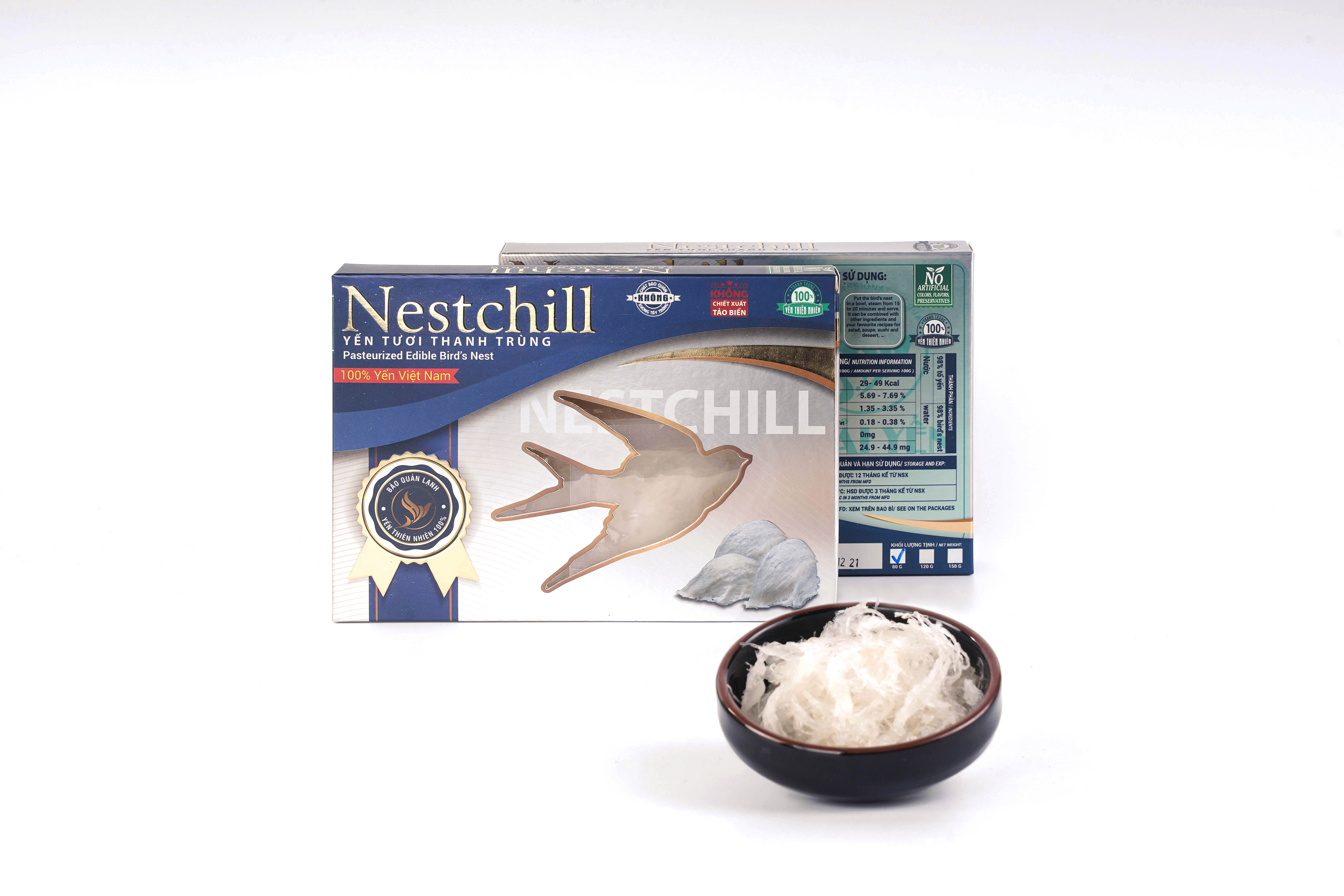 Yến tươi thanh trùng Nestchill 80g, 120g hoặc 150g