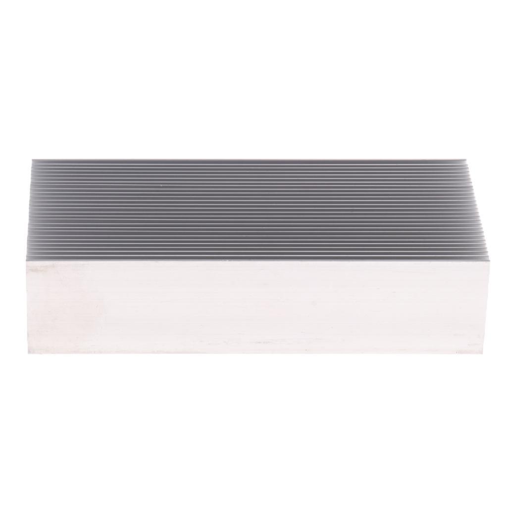Aluminium Fan Heat Sink LED Fin Transistor Heat Sink 69X37X150mm Silver