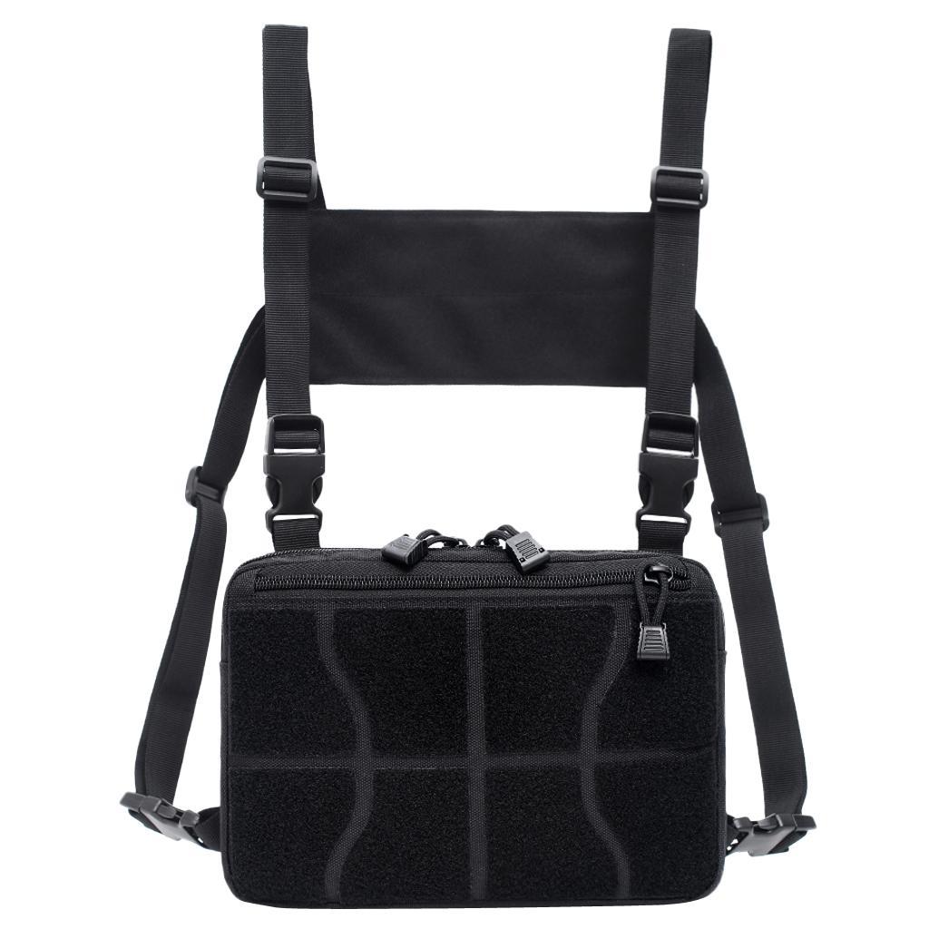 Vest Rig Bag Radios Pocket Chest Harness Pouch