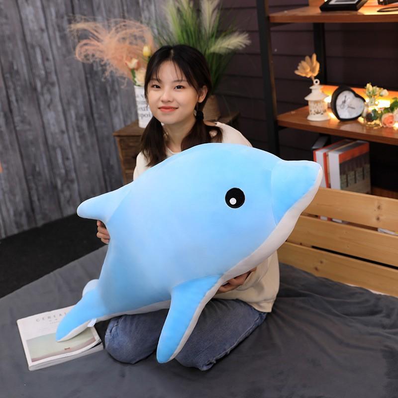 Cá Heo nhồi bông cao cấp - Dolphin - Gấu bông cá heo kích cỡ 50cm