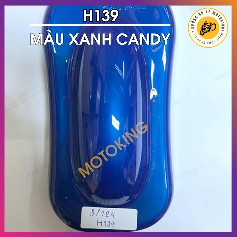 Sơn Samurai màu xanh cơ bản H139 - chai sơn xịt chuyên dụng dành cho sơn xe máy