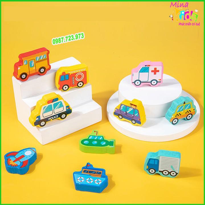 Đồ Chơi Bảng Chữ Cái Câu Cá Xếp Hình Montessori Đa Năng - Được Tùy Chọn Phân Loại