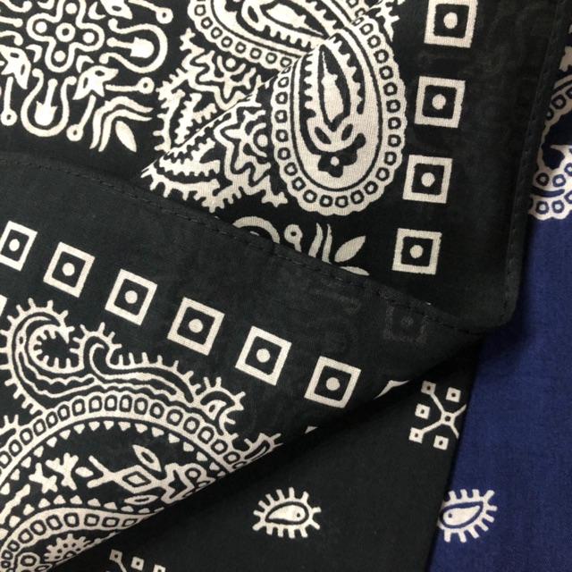 Khăn bandana nam in hoa văn vải cotton size 55x55cm - Khăn turban