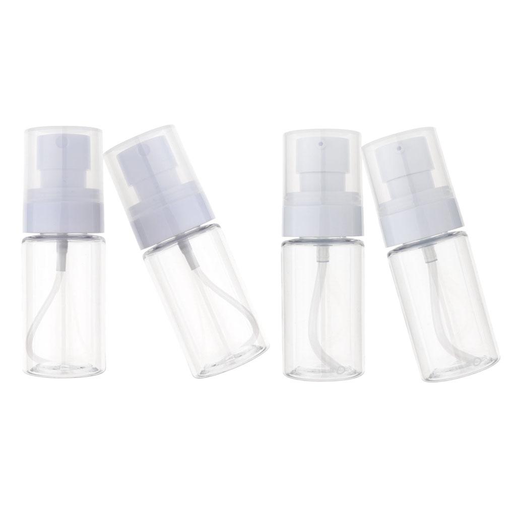 2Pcs Empty Refillable Plastic Perfume Toner Bottles Cosmetic Makeup Travel Lotion Cream Containers Dispensers 40ml