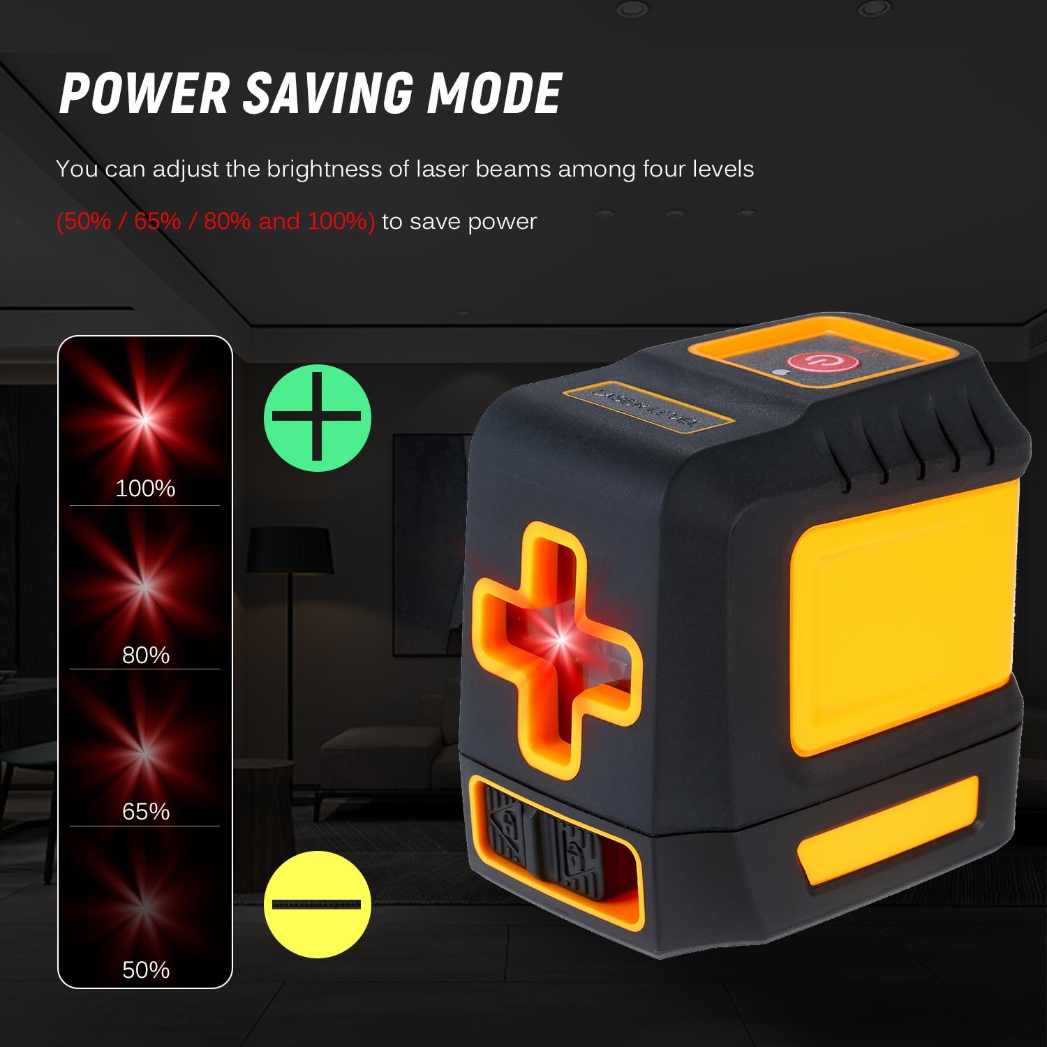 Laser Level Professional Horizontal and Vertical Cross Line Self Leveler Auto-Leveling Spirit Level Self-Leveling Cross