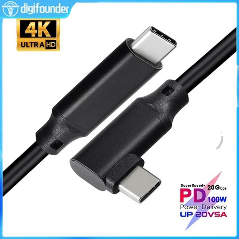 Dây Cáp DIGIFOUNDER 100W PD 5A USB3.2 Type-C 4K @60Hz 20Gbps USB-C Gen 2 Dành Cho Macbook Pro Nintendo Oculus Quest 1 2 VR Thunderbolt3