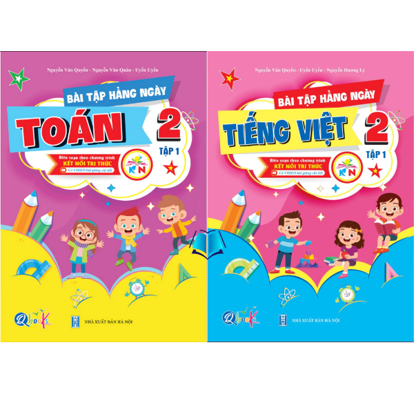 Sách - Bộ Sách Bài Tập Và Đề Kiểm Tra Toán + Tiếng Việt Lớp 2 Học Kì 1 - Kết Nối