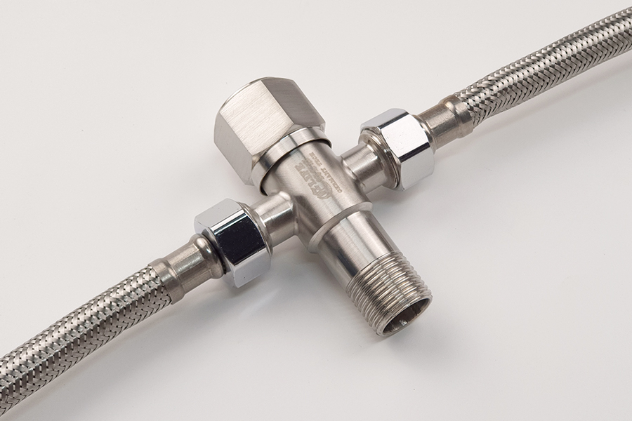 Van chia giảm áp - khóa 2 đường nước Inox SUS 304 Eurolife EL-X30