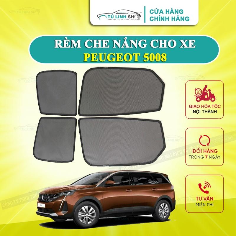 Rèm che nắng nam châm cho xe Peugeot 5008, bộ 4 tấm cho 4 cửa, hàng loại 1 cao cấp nhất, vừa khít kính