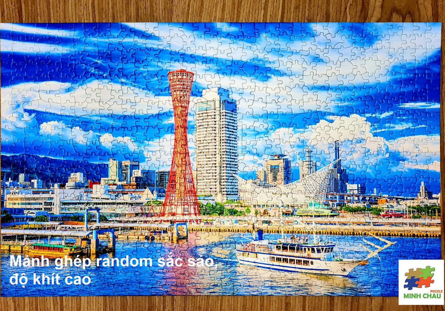Tranh Xếp Hình Random Cut 750 Mảnh Minh Châu – Around The World (40x60cm)
