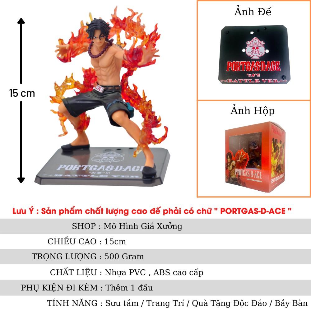 Mô hình One Piece ACE 2 đầu F.zero hàng cao cấp đế có chữ tên nhân vật ACE cao 15cm có hiệu ứng chiến đấu đặc biệt