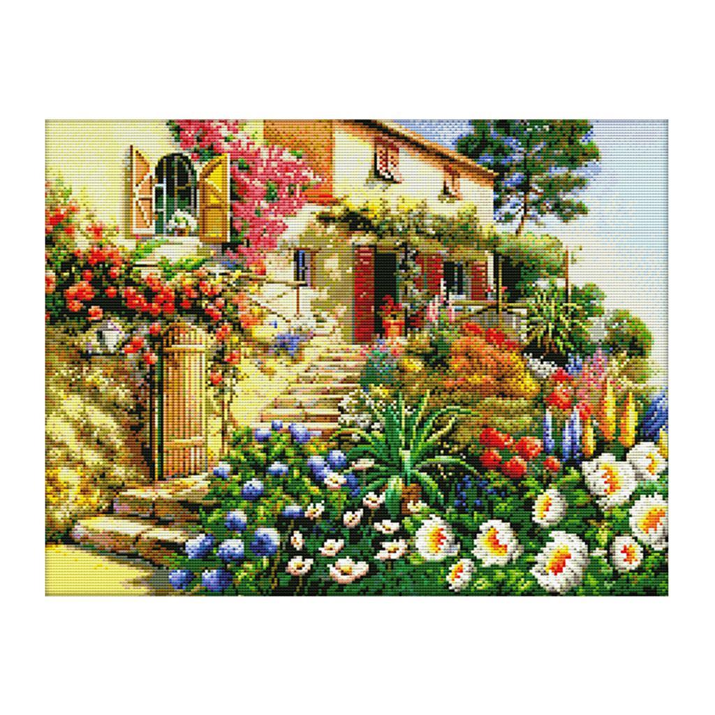 Cross Stitch Kit for Beginners Stamped  Pattern Needlepoint