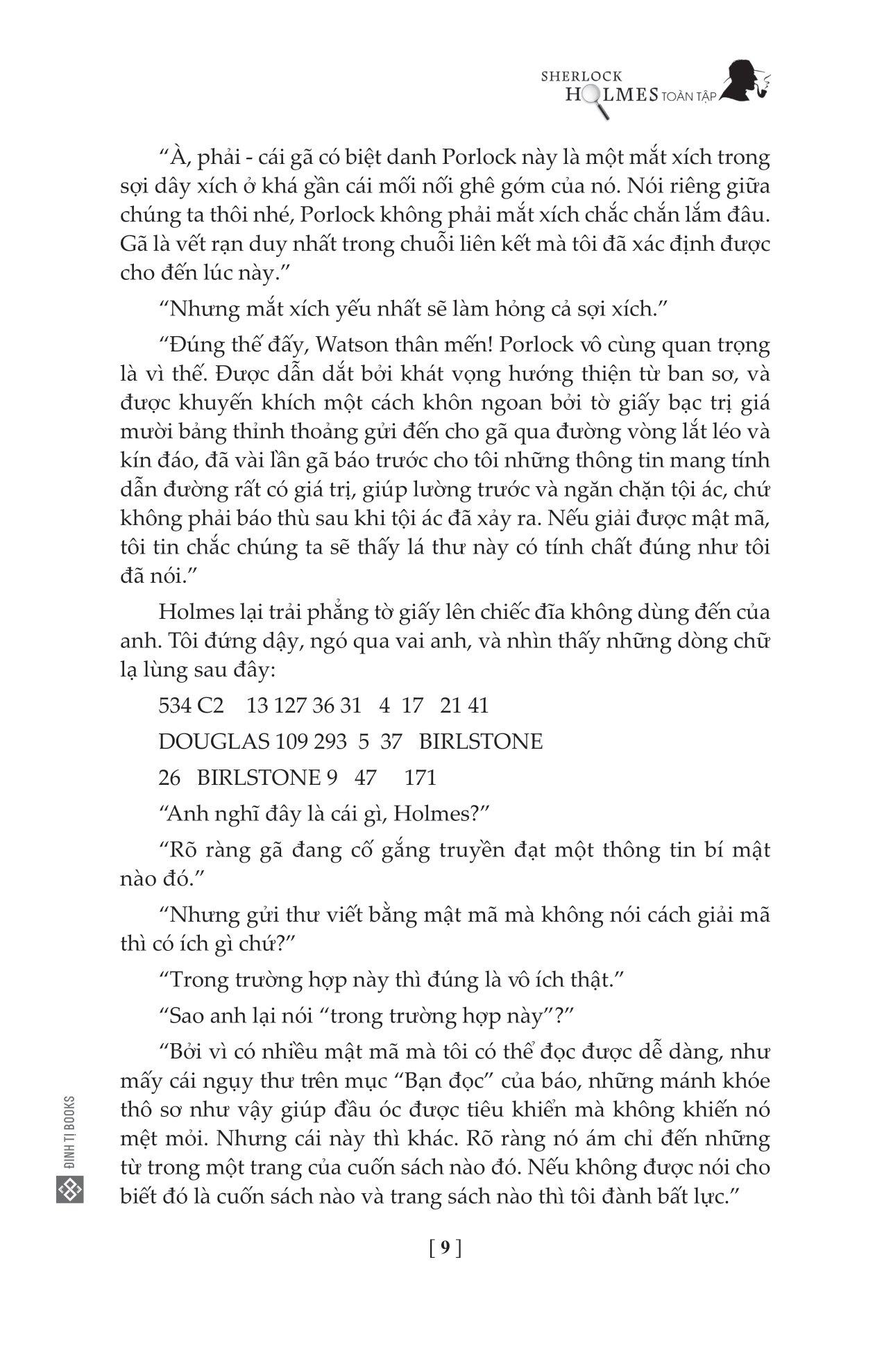 Sherlock Holmes Toàn Tập - Tập 3