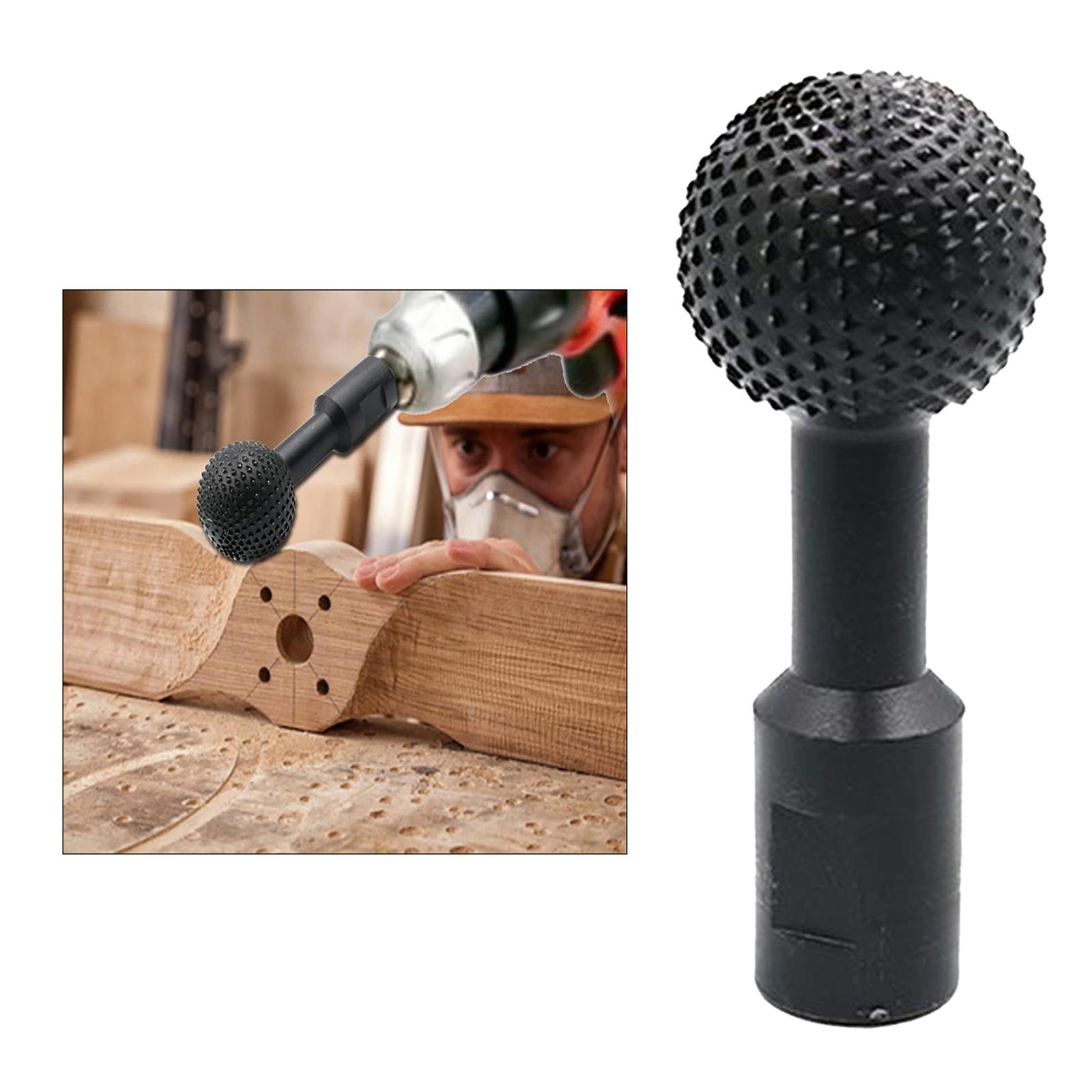 Multi-functional Woodworking Sphere Rotary Burr Wood Carving Grinding Head for Woodworking