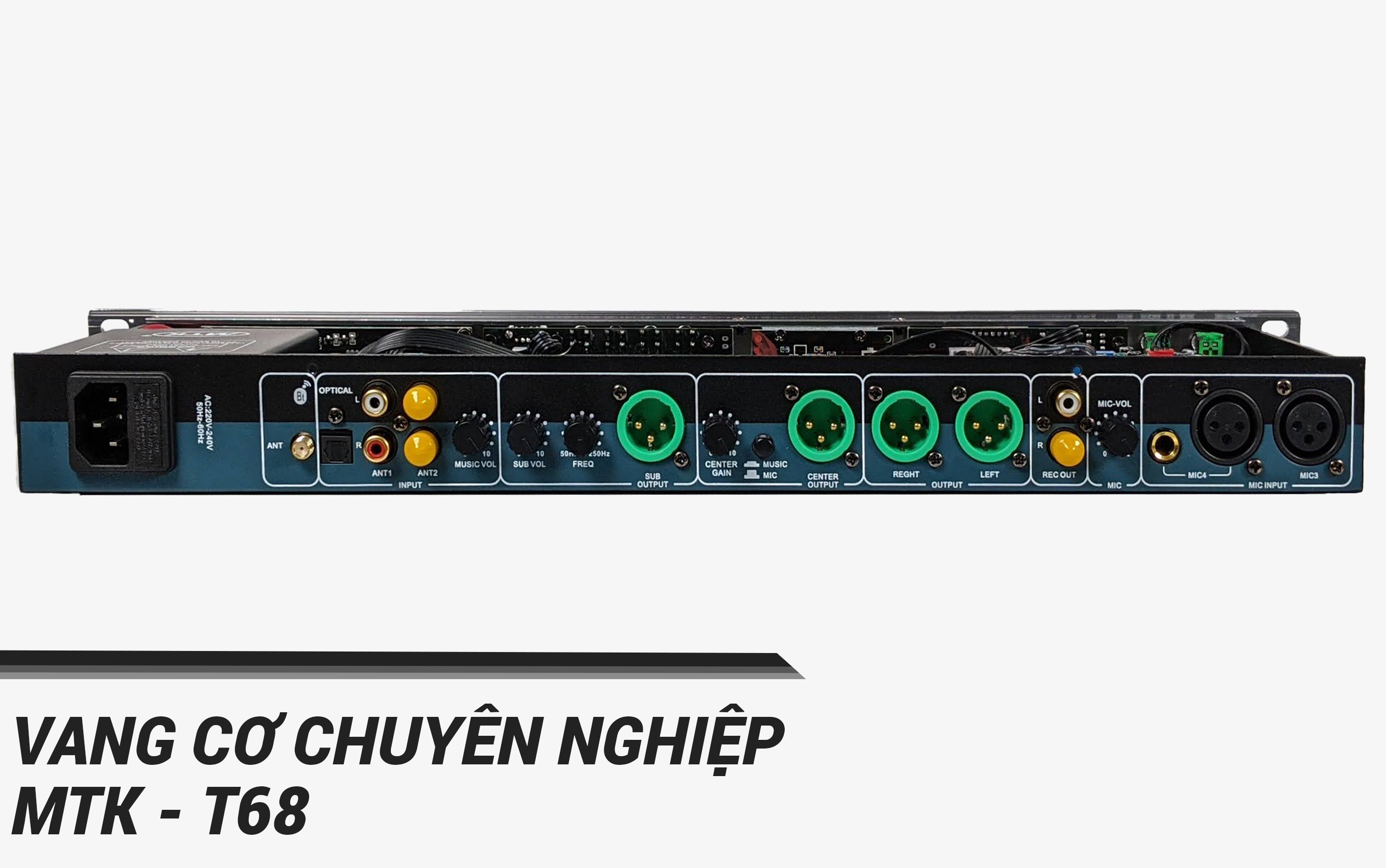 VANG CƠ CHUYÊN NGHIỆP Max MTK T68  - VANG CƠ HIỆN ĐẠI NHẤT – MỚI NHẤT NĂM 2021 - ÂM THANH CỰC CHUẨN – CHỐNG HÚ HIỆU QUẢ - ĐẦY ĐỦ CỔNG KẾT NỐI, CÓ CỔNG QUANG OPTICAL - MÀN HÌNH LCD - REMOTE TIẾNG VIỆT CÓ HIỆU ỨNG KHÁN GIẢ