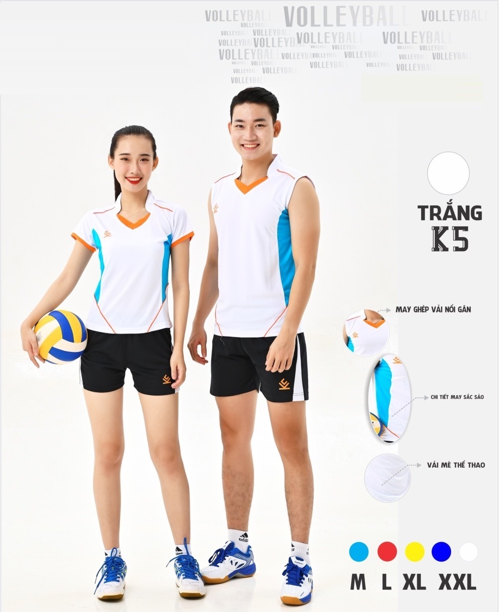 Bộ quần áo bóng chuyền cổ tim cao cấp K5 thương hiệu Hiwing