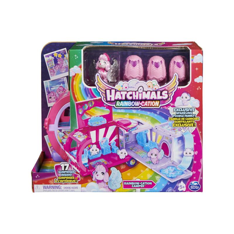 Đồ Chơi HATCHIMALS Xe Cắm Trại Gia Đình Poodle 6064457