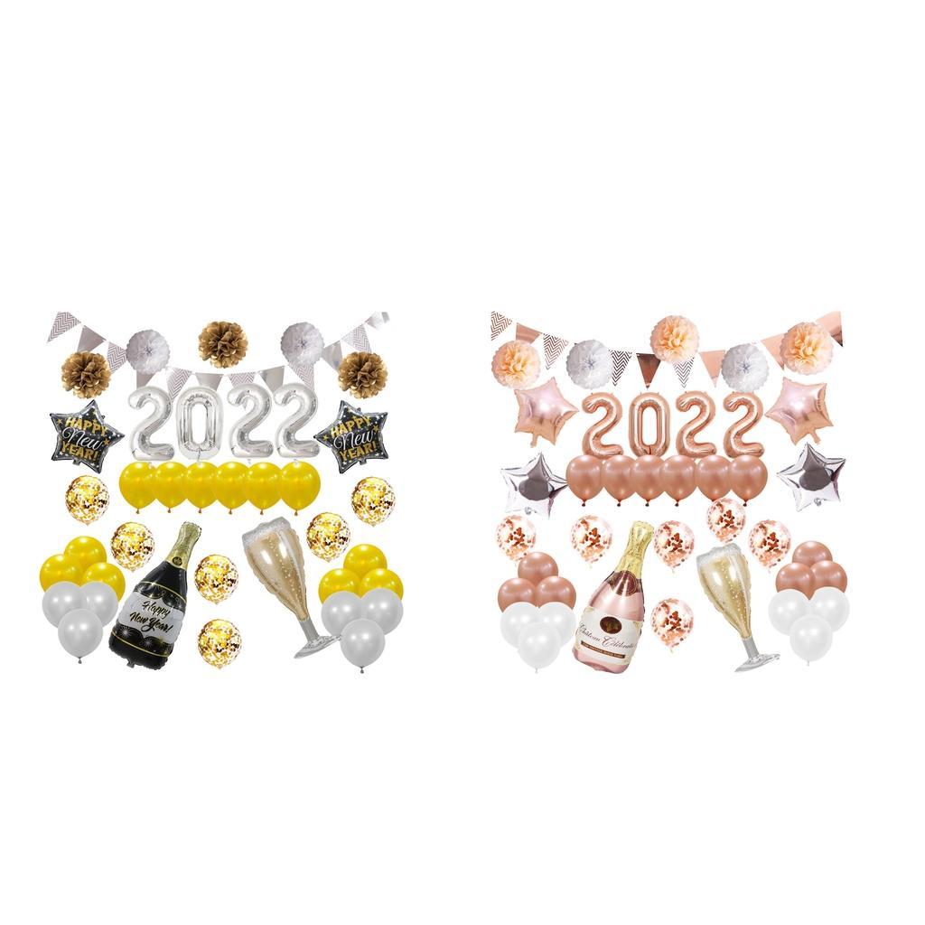 2 Set Merry Christmas Balloon Banner Kit Indoor Decoration