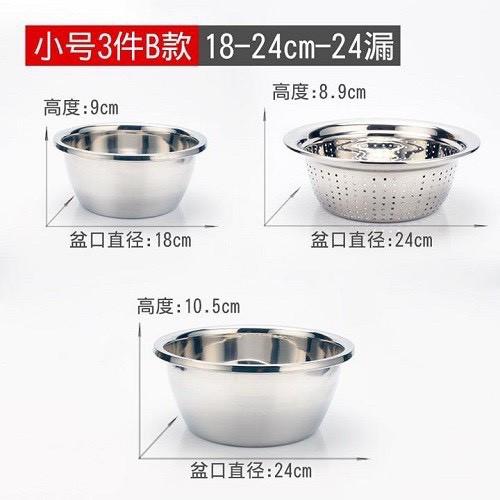 Bộ 5 Rổ Chậu Nhà Bếp Rửa Thực Phẩm